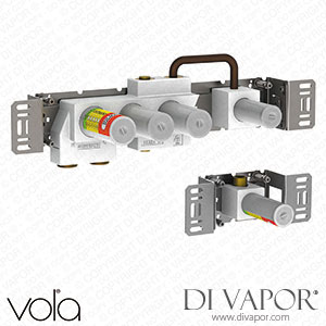 Vola Thermostatic Mixer with Diverter, Fixed Outlet Socket, and One Separate Outlet Socket, 200M (5400R) Spare Parts