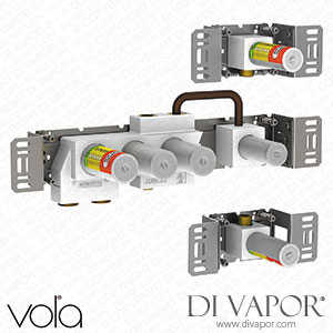 Vola Thermostatic Mixer with 3-Way Diverter (5400RA3) Spare Parts