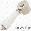 Diverter Handle Assembly for Bath Shower Mixer Handle 19 Splines Gold 5688863