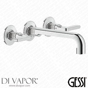 Gessi Inciso - Wall-Mounted Three Piece Basin Mixer 58090#031 Spare Parts