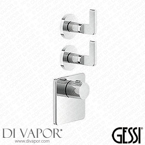 Gessi Inciso - Two Outlet Thermostatic High Capacity Shower Valve 58214#031 Spare Parts