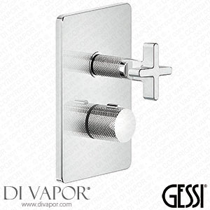 Gessi Inciso + One Outlet Thermostatic Shower Valve 58232#031 Spare Parts