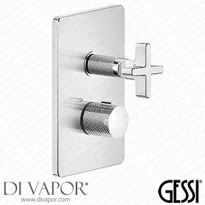 Gessi Inciso + Two Outlet Thermostatic Shower Valve 58234#031 Spare Parts