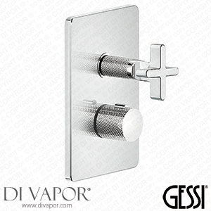 Gessi Inciso + Three Outlet Thermostatic Shower Valve 58236#031 Spare Parts