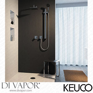 Keuco Ixmo Square Thermostatic Shower System with Head + Slide Rail Kit - Chrome - 59605010002 Spare Parts