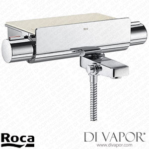 Roca T-2000 Wall Mounted Thermostatic Bath-Shower Mixer with Shelf (5A1288C00) Spare Parts