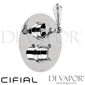 Cifial Asbury 1 Outlet Valve Clear Crystal Shower Spare Parts