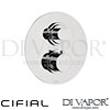 Cifial 600021SF Adele Thermostatic Shower Valve 1 Outlet Spare Parts