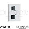 Cifial 600021SQ Quadrado Thermostatic Shower Valve 1 Outlet Spare Parts