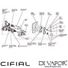 Cifial 600021TB Techno 300 Thermostatic Valve 1 Outlet Shower Dimension