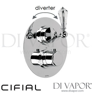 Cifial Asbury 2 Control Valve Clear Crystal Shower Spare Parts