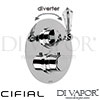 Cifial Asbury 2 Control Valve Clear Crystal Shower Spare Parts