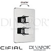 Cifial 600060CU Cudo Thermostatic Shower Valve with Diverter Spare Parts