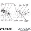 Cifial 600060ED Edwardian Thermostatic Shower Valve with Diverter Dimension