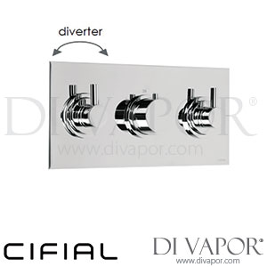 Cifial 600L33TB Techno 300 3 Control Landscape Thermostatic Valve 3 Outlets Shower Spare Parts