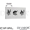 Cifial 600L33TB Techno 300 3 Control Landscape Thermostatic Valve 3 Outlets Shower Spare Parts