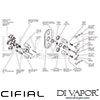 Cifial 600V34BHL Brookhaven Lever 3 Contol Thermostatic Valve with Double Diverter Dimension