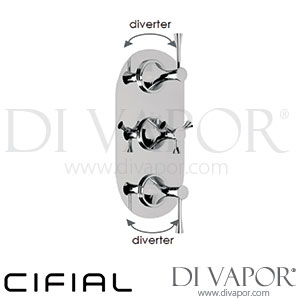 Cifial 600V34BHL Brookhaven Lever 3 Contol Thermostatic Valve with Double Diverter Spare Parts