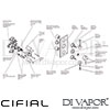 Cifial 600V34TB Techno 300 3 Control Thermostatic Valve 4 Outlets Shower Dimension