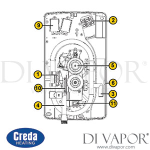 Creda 620 Slimline Shower Spare Parts