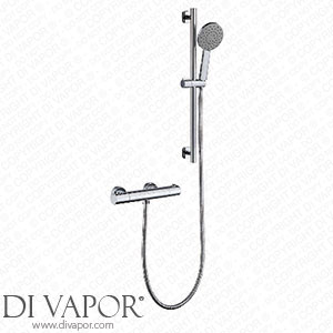 Vurtu 628549 Hartham Thermostatic Valve Handshower Riser Rail and Hose Chrome Spare Parts