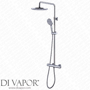 Vurtu 628550 Hertford Thermostatic Valve Round Overhead and Hand Shower Chrome Spare Parts