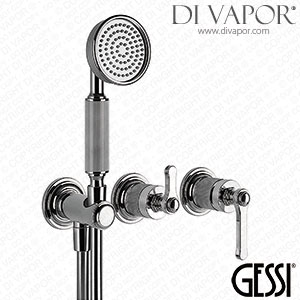 Gessi Venti20 Wall-Mounted Three Piece Shower Mixer with Diverter and Additional Outlet 65036#031 Spare Parts