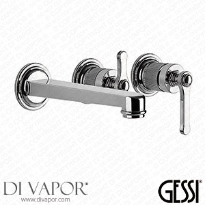 Gessi Venti20 Wall-Mounted Bath Spout with Diverter 65042#031 Spare Parts