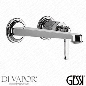 Gessi Venti20 Wall-Mounted Basin Mixer Medium Spout 65089#031 Spare Parts