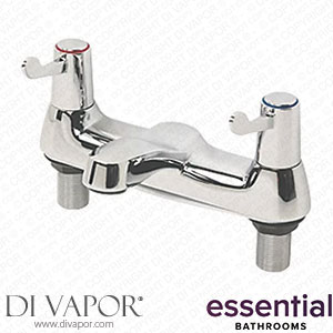 1/4 Turn Dual Commercial Lever Bath Filler Bathroom Tap Chrome 65982 Spare Parts