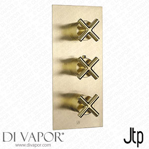 JTP Solex Brushed Brass Twin Outlet Thermostatic Concealed Shower Valve Vertical - 6690ABBR Spare Parts