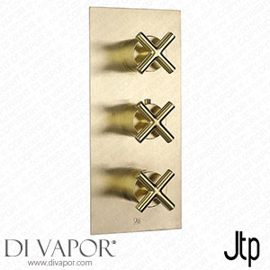 JTP Solex Brushed Brass Triple Outlet Thermostatic Concealed Shower Valve Vertical - 6691ABBR Spare Parts