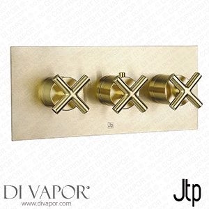 JTP Solex Brushed Brass Triple Outlet Thermostatic Concealed Shower Valve Horizontal - 6692ABBR Spare Parts