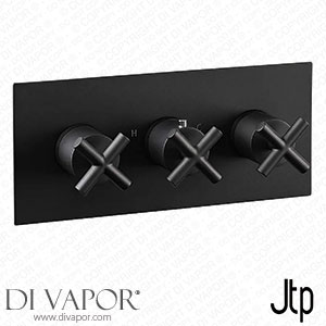 JTP Solex Matt Black Twin Outlet Thermostatic Concealed Shower Valve Horizontal - 6693AMB Spare Parts