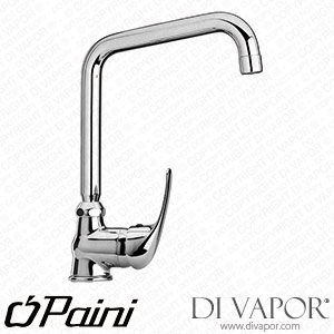 Paini 69CR594Z Jolly Single Lever Kitchen Mixer Tap with 90MA2GRADI2AM Tube Spout Spare Parts