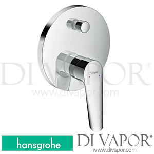 Hansgrohe 71264000 Logis Loop Single Lever Bath Mixer for Concealed Installation for Ibox Universal 01/17 - 06/22 Spare Parts