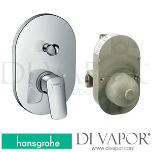 Hansgrohe 71409000 Logis Single Lever Bath Mixer Set for Concealed Installation >10/17 Spare Parts