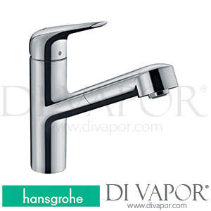 Hansgrohe 71865000 Focus M42 Single Lever Kitchen Mixer 150, Eco, Pull-Out Spout, 1Jet Spare Parts >05/20