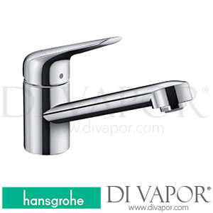 Hansgrohe 71866000 Focus M42 Single Lever Kitchen Mixer 100, Coolstart, Eco, 1Jet Spare Parts >10/19