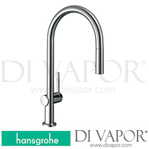 Hansgrohe 72800001 Talis N Single Lever Kitchen Mixer 210, Pull-Out Spray, 2Jet Spare Parts >06/20