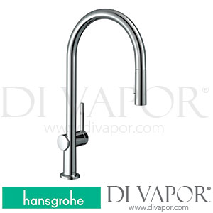 Hansgrohe 72801007 Talis M54 Single Lever Kitchen Mixer 210, Pull-Out Spray, 2Jet, Sbox Spare Parts >04/20