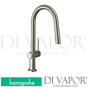 Hansgrohe 72801801 Talis N Single Lever Kitchen Mixer 210, Pull-Out Spray, 2Jet, Sbox Spare Parts >06/20