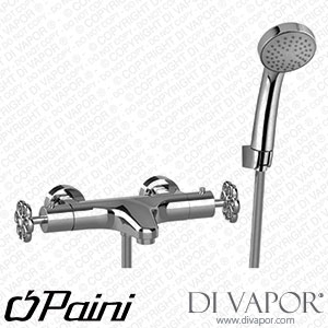 Paini 72CR100THD Garage Thermostatic Bath Shower Mixer with Fixed Shower Kit Spare Parts
