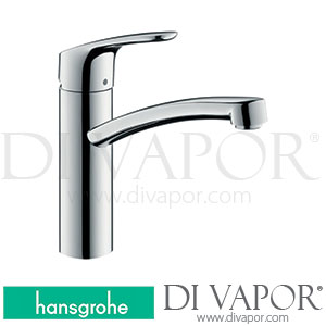 Hansgrohe 73886000 Focus M41 Single Lever Kitchen Mixer 160, Lowpressure/Vented Hot Water Cylinders, 1Jet Spare Parts 04/17 - 12/20