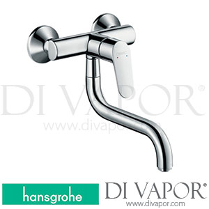 Hansgrohe 73888000 Focus M41 Single Lever Kitchen Mixer, Wall-Mounted Lowspout, 1Jet Spare Parts 04/17 - 12/20