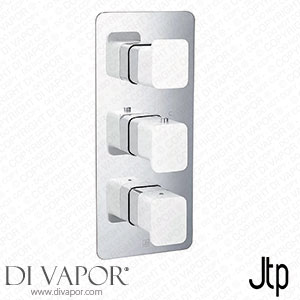 JTP Axel Twin Outlet Thermostatic Concealed Shower Valve Vertical with Matt White Handles - 74690MWH Spare Parts