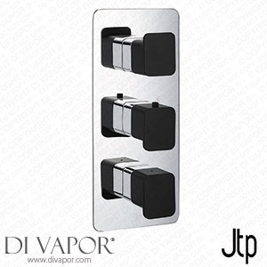 JTP Axel Triple Outlet Thermostatic Concealed Shower Valve Vertical with Matt Black Handles - 74691MBH Spare Parts