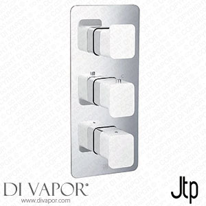 JTP Axel Triple Outlet Thermostatic Concealed Shower Valve Vertical with Matt White Handles - 74691MWH Spare Parts