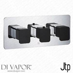 JTP Axel Triple Outlet Thermostatic Concealed Shower Valve Horizontal with Matt Black Handles - 74692MBH Spare Parts