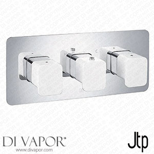 JTP Axel Triple Outlet Thermostatic Concealed Shower Valve Horizontal with Matt White Handles - 74692MWH Spare Parts